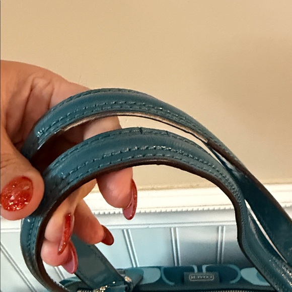 Coach Daisy Dream C Print Emma Tote in teal multi. MRSP $358 2013 - Picture 7 of 15